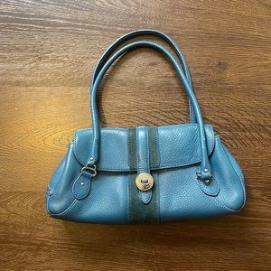 Cole Haan teal vintage shoulder purse!